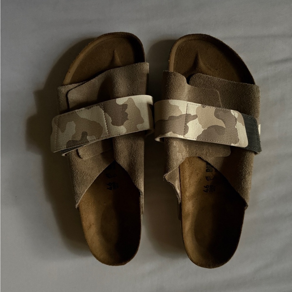 Birkenstock Kyoto Brown and Camouflage Sandals
